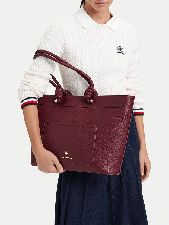 Beverly Hills Polo Club Torebka EO-BHPC-C-016-10 Bordowy