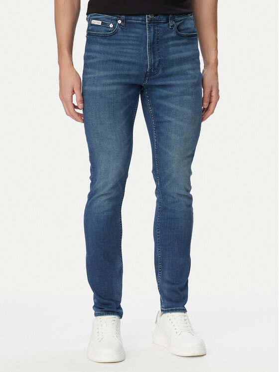 Calvin Klein Jeans Jeansy LV04RG794G Niebieski Skinny Fit