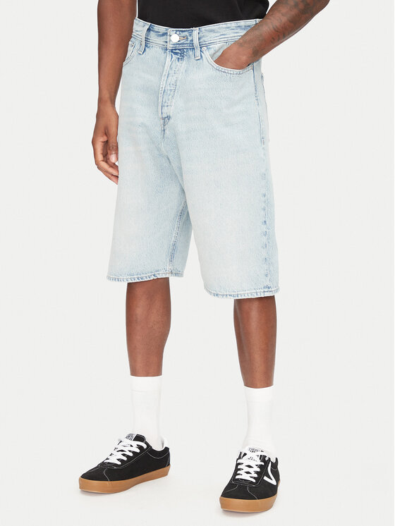 Jack & Jones Szorty jeansowe Ron 12272237 Niebieski Baggy Fit