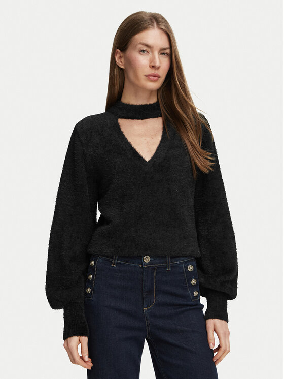 Guess Sweter W6BR74 Z1761 Czarny Regular Fit