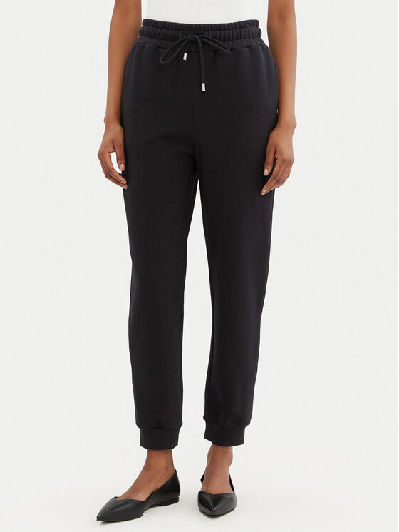 PINKO Spodnie dresowe 100371 A2BZ Czarny Regular Fit