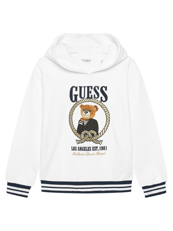 Guess Bluza J6RQ05 KAD74 Biały Regular Fit