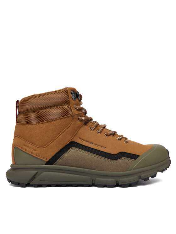 Tommy Hilfiger Trzewiki Outdoor Runner Hi Wpm FM0FM05575 Brązowy