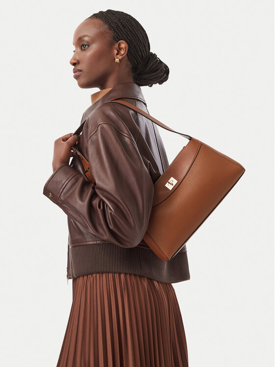 Calvin Klein Torebka Mix Media Shoulder Bag LV04F3886G Brązowy