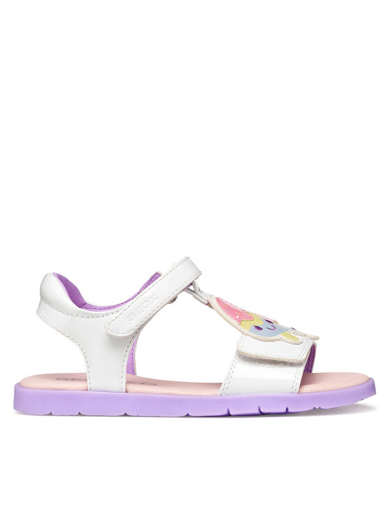 Geox Sandały J Sandal Joyfoot Gir J65P1C 000HH C0761 D Biały