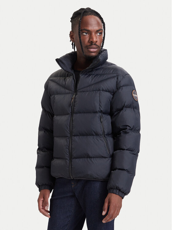 Napapijri Kurtka zimowa A-Molveno NP0A88V3 Czarny Relaxed Fit