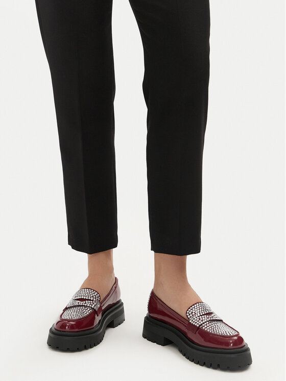 Steve Madden Loafersy Longhaul SM11003448 Bordowy