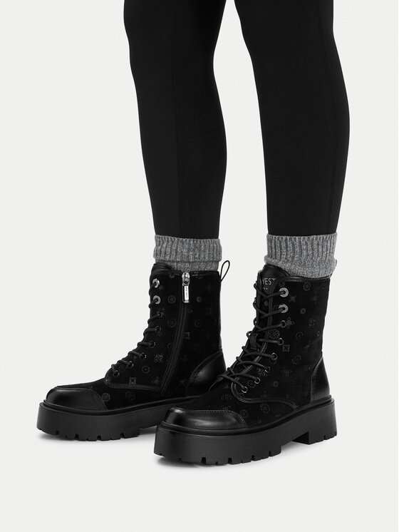 Nine West Trzewiki EO-HY2T695-5 Czarny