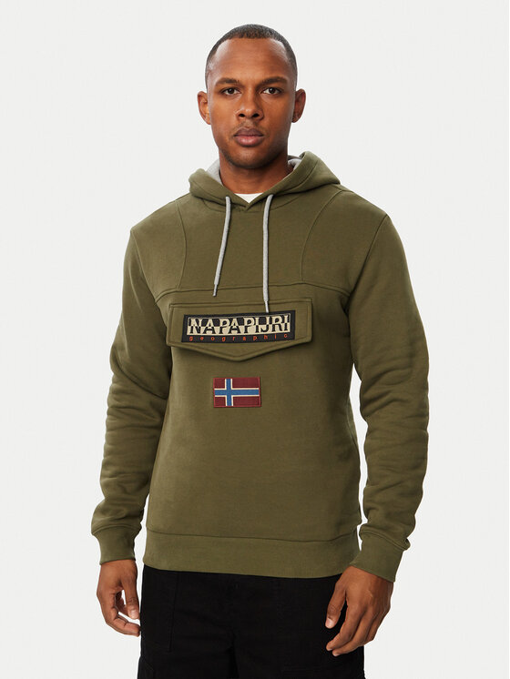 Napapijri Bluza Burgee Wint 4 NP0A892T Khaki Regular Fit