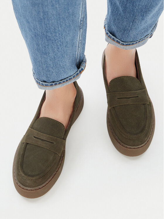 Lasocki Loafersy CEO-WI23-CRICKIT-06 Khaki