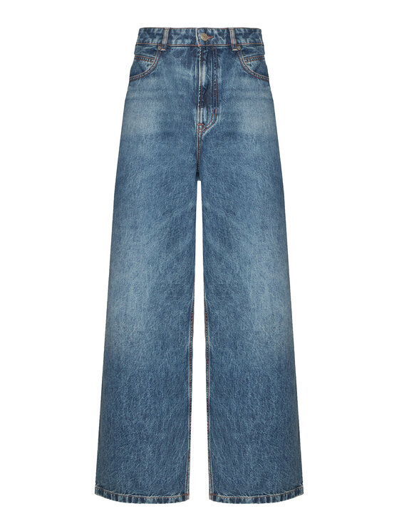 BOSS Jeansy 50569378 Niebieski Wide Leg