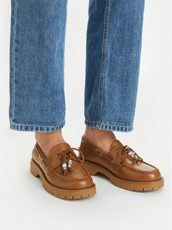 MICHAEL Michael Kors Loafersy Kenny 40R6KNFP1L Brązowy