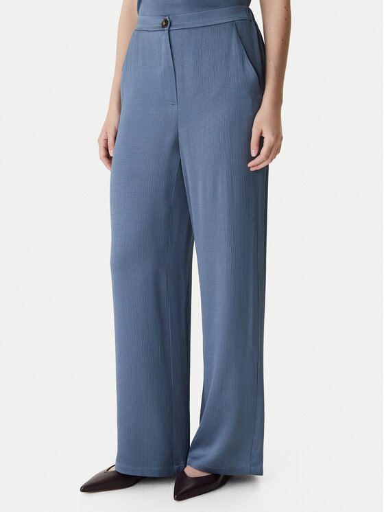 Marella Spodnie materiałowe Robinia2 2615131281 Granatowy Straight Fit