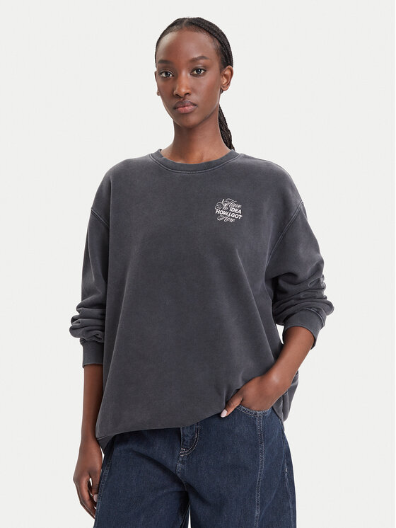 HUGO Bluza Classic Crew_B_6 50575982 Szary ciemny Relaxed Fit