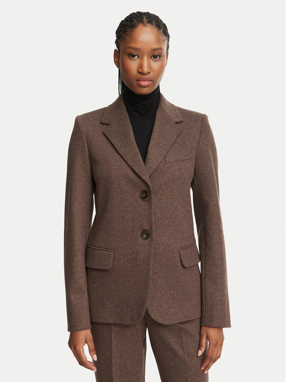 Weekend Max Mara Marynarka Feroce 2625916012 Brązowy Regular Fit