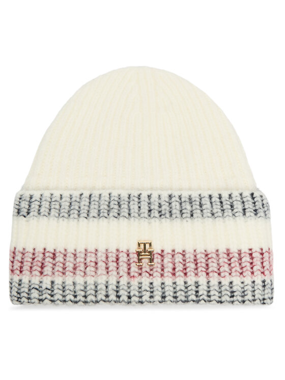 Tommy Hilfiger Czapka Th Varsity Ski AW0AW16636 Kremowy