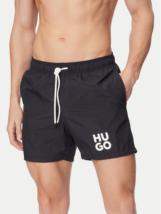 HUGO Szorty kąpielowe Paolo 50545464 Czarny Regular Fit