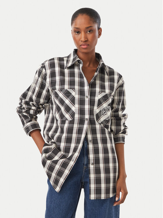 HUGO Koszula Ecry_B 50569392 Czarny Regular Fit