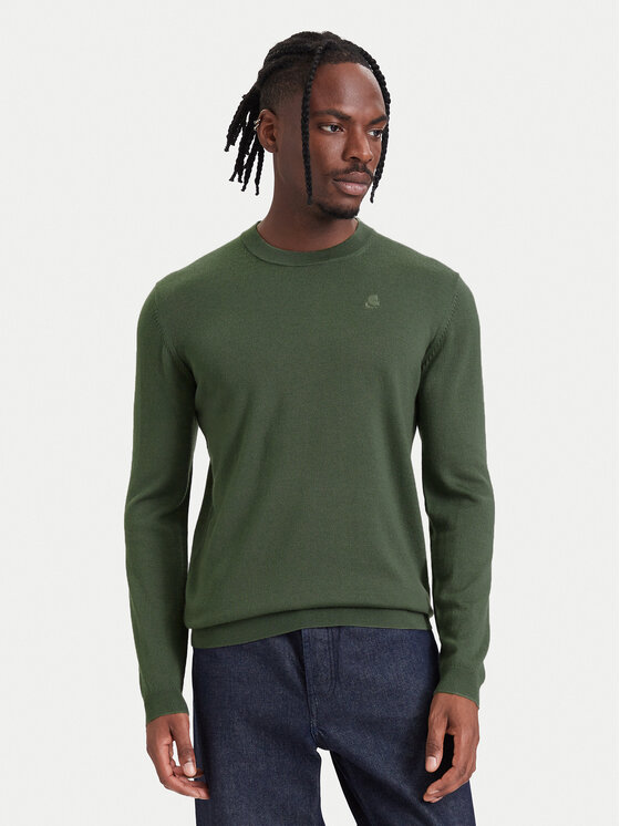 KARL LAGERFELD Sweter 655000 564399 Zielony ciemny Regular Fit