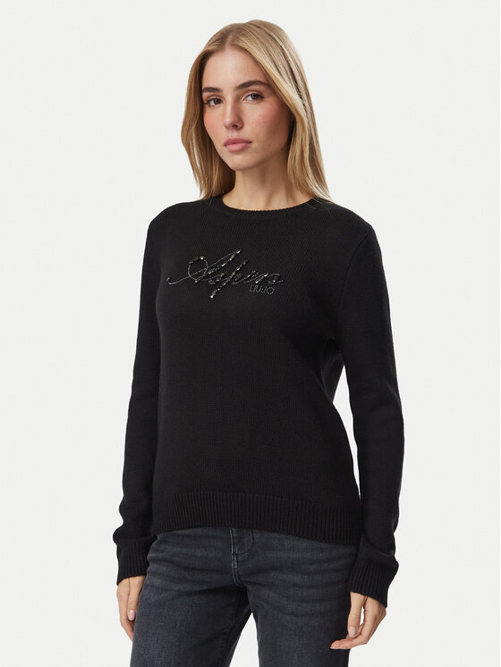 Liu Jo Sport Sweter TF6160 MA22S Czarny Regular Fit