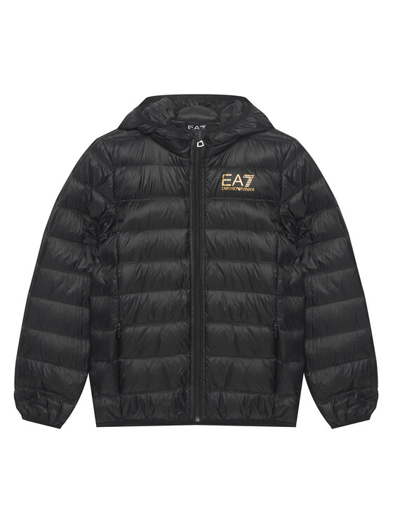 EA7 Emporio Armani Kurtka puchowa 7B000035 AF12477 MC004 Czarny Regular Fit