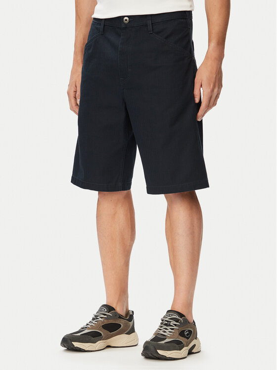 G-Star Raw Szorty materiałowe D28958-E514 Granatowy Relaxed Fit
