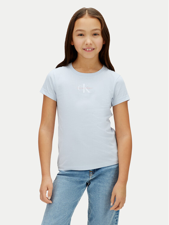 Calvin Klein Jeans T-Shirt LVCKSJA15G Niebieski Regular Fit