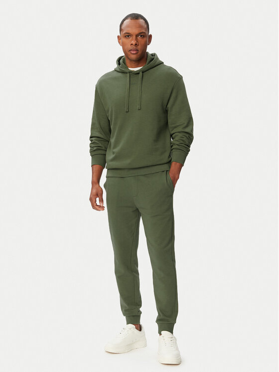 HUGO Dres Dapo Dayote 50492581 Zielony ciemny Relaxed Fit