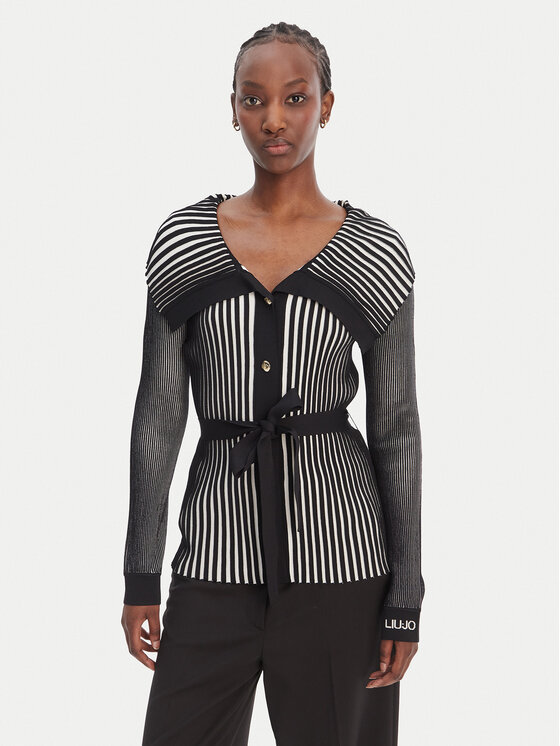 Liu Jo Sport Kardigan TA6116 MS55N Czarny Regular Fit