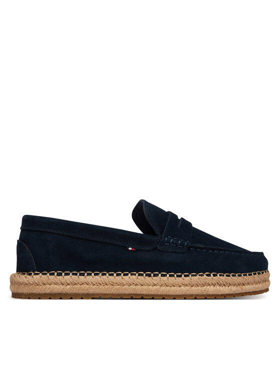 Tommy Hilfiger Espadryle Flexible Hilfiger Sde Espadrille FM0FM05794 Granatowy