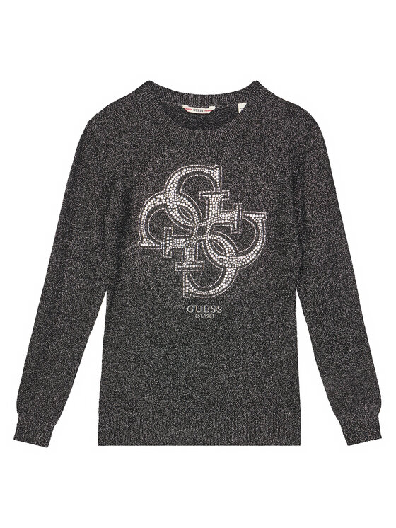 Guess Sweter J5YR01 Z3FP0 Czarny Regular Fit
