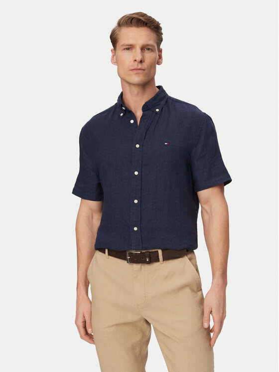 Tommy Hilfiger Koszula MW0MW41531 Granatowy Regular Fit