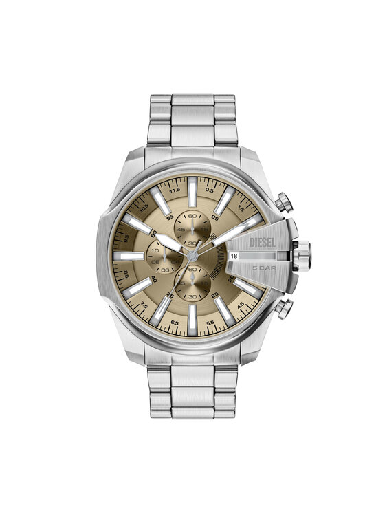 Diesel Zegarek Mega Chief Slim DZ4702 Srebrny