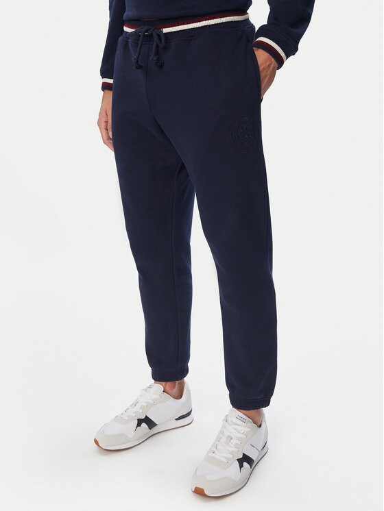 Tommy Hilfiger Spodnie dresowe UM0UM04059 Granatowy Regular Fit