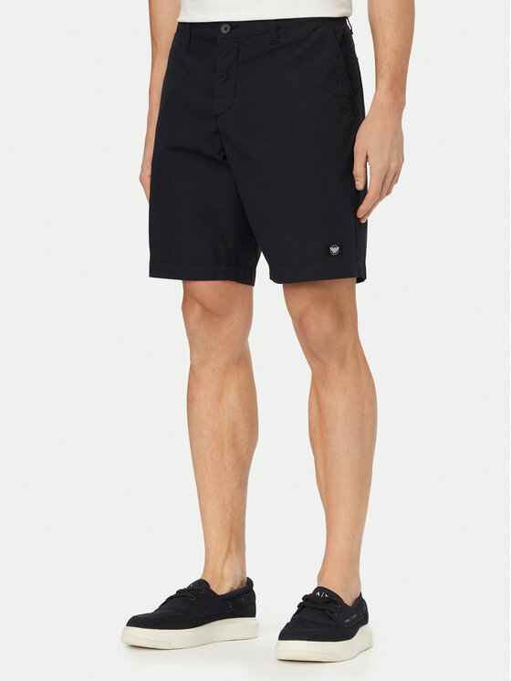 Emporio Armani Szorty materiałowe EM000591 AF20428 UB102 Granatowy Regular Fit