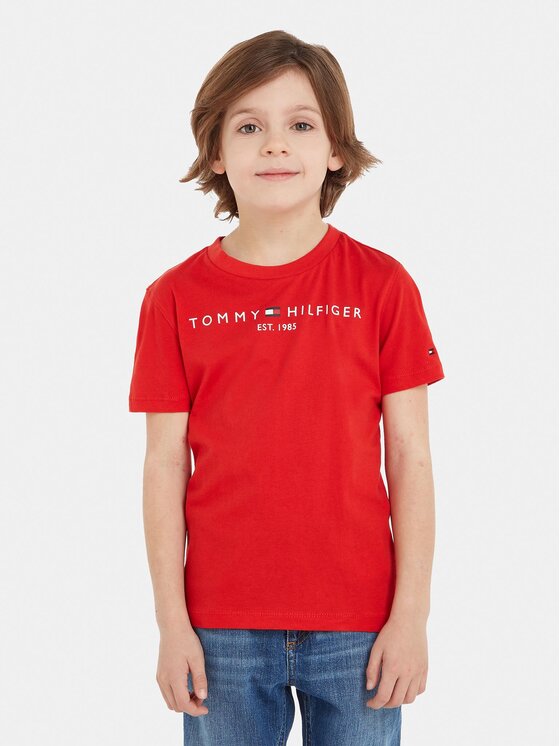 Tommy Hilfiger T-Shirt Essential KS0KS00210 S Czerwony Regular Fit