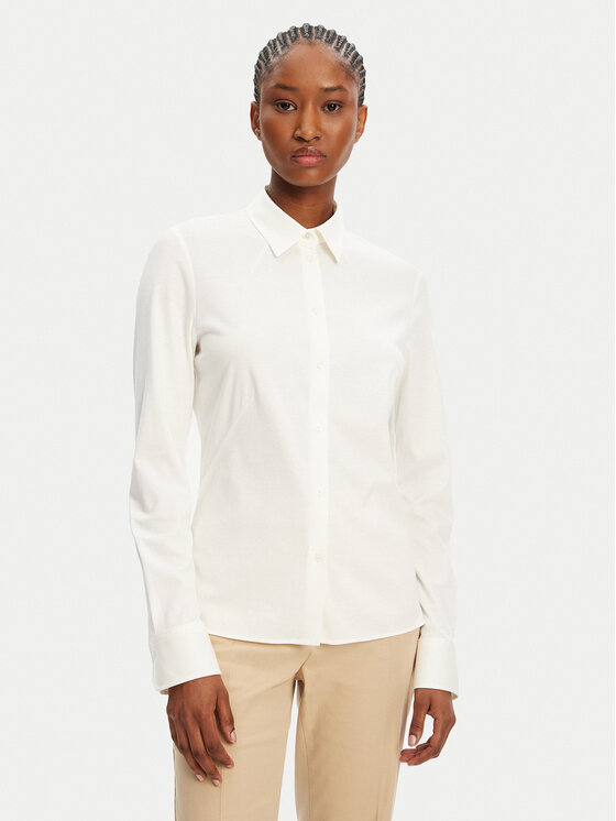 BOSS Koszula Bronta 50543691 Écru Extra Slim Fit