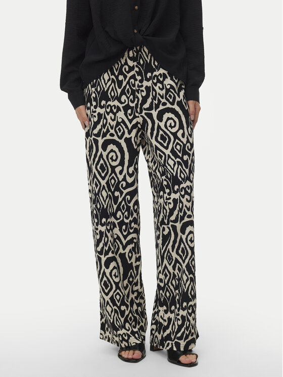 Vero Moda Spodnie materiałowe Friga 10339389 Beżowy Wide Leg