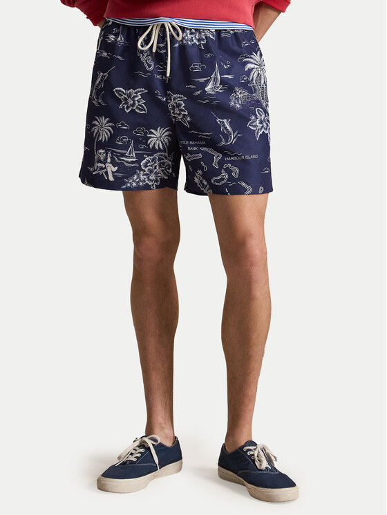 Polo Ralph Lauren Szorty kąpielowe 710B13658001 Granatowy Classic Fit