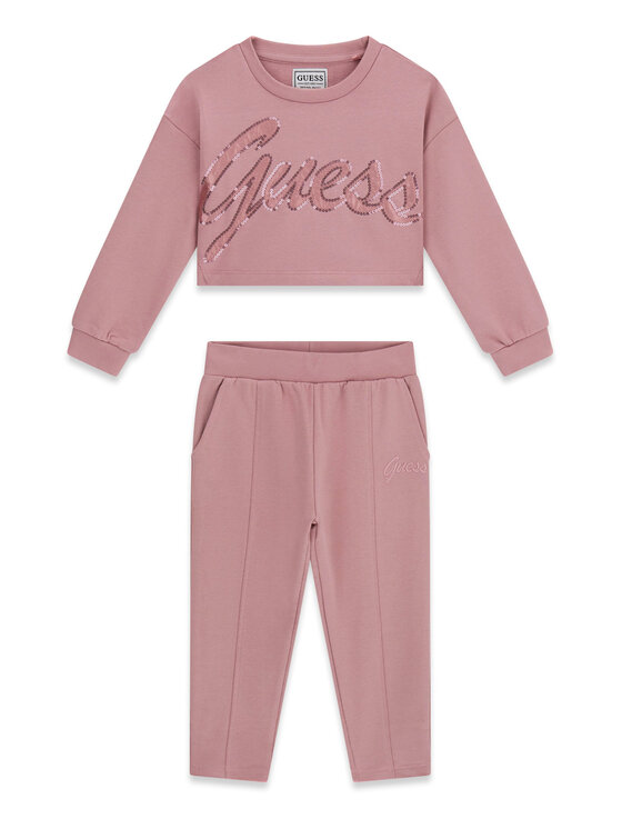Guess Dres K6YG06 K4423 Różowy Regular Fit