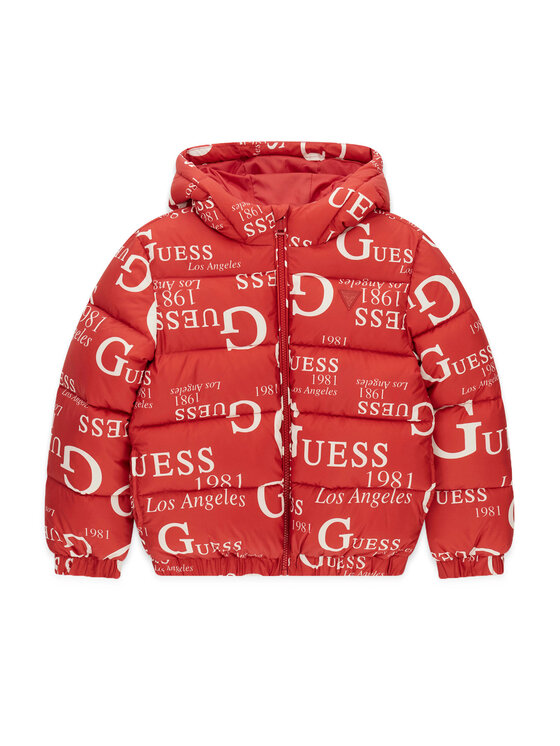 Guess Kurtka zimowa H6BL05 W4160 Czerwony Oversize