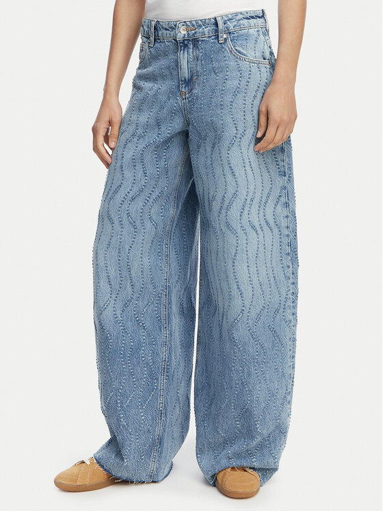 Liu Jo Jeansy UA6195 D0316 Niebieski Wide Leg