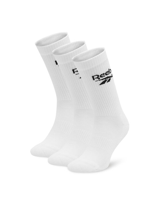 Reebok Skarpety długie R0452-SS24 (3-pack) Biały