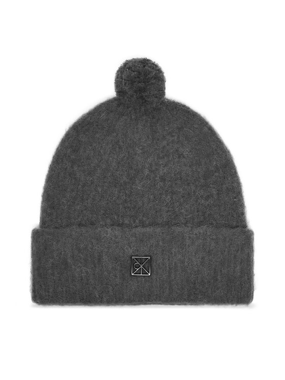 Calvin Klein Czapka Emblem Brushed LV04D8067G Szary