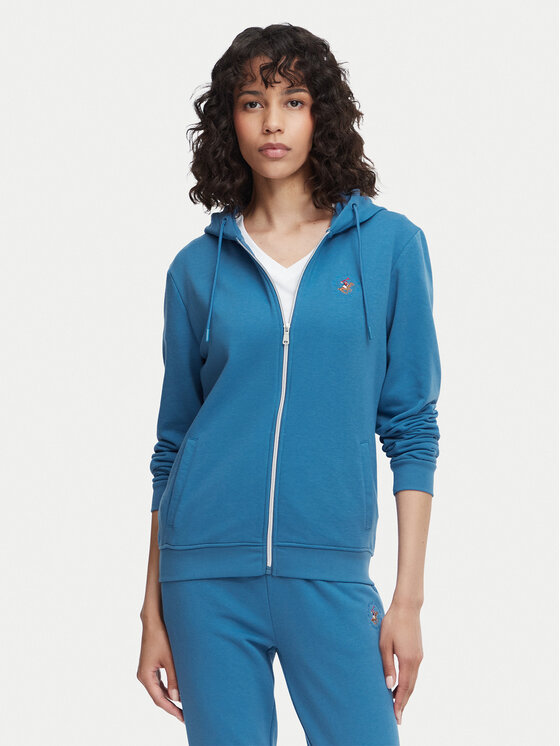 Beverly Hills Polo Club Bluza P-SS26W-F546540 Niebieski Regular Fit