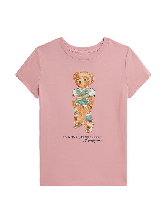 Polo Ralph Lauren T-Shirt 313B20033001 Różowy jasny Regular Fit