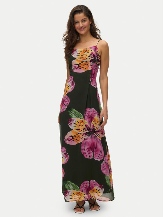 Vero Moda Sukienka letnia Ismene 10351431 Czarny Regular Fit