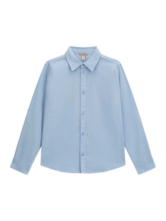 Guess Koszula L6YH02 W2675 Niebieski Regular Fit