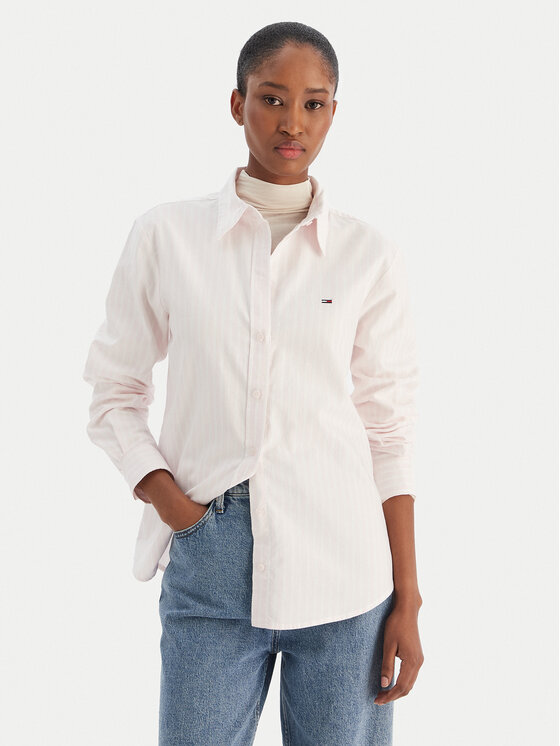 Tommy Jeans Koszula DW0DW19890 Różowy Regular Fit