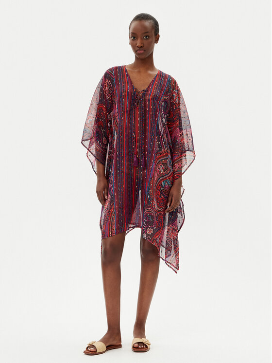 Miraclesuit Sukienka plażowa Dynasty 6552302 Kolorowy Relaxed Fit
